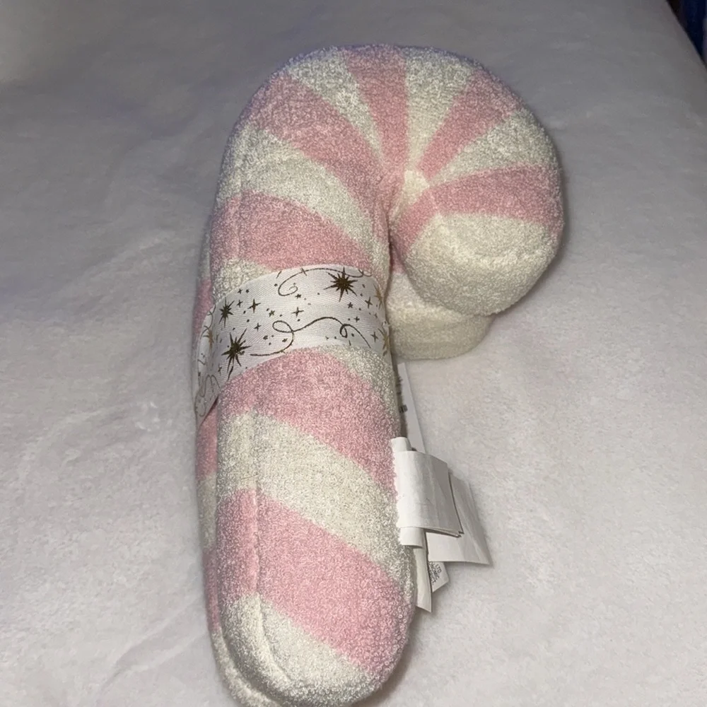 Cynthia Rowley PINK & WHITE Candy Cane Pillows